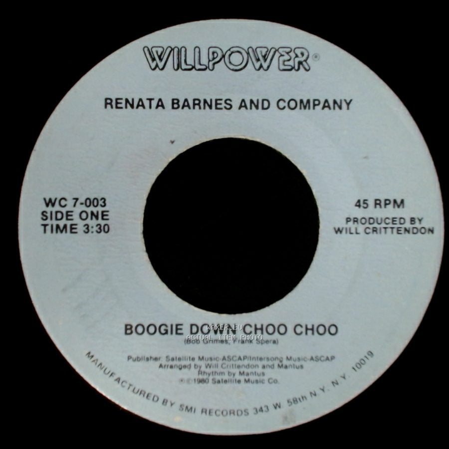 Renata Barnes And Company - Boogie Down Choo Choo / Dance Express side A