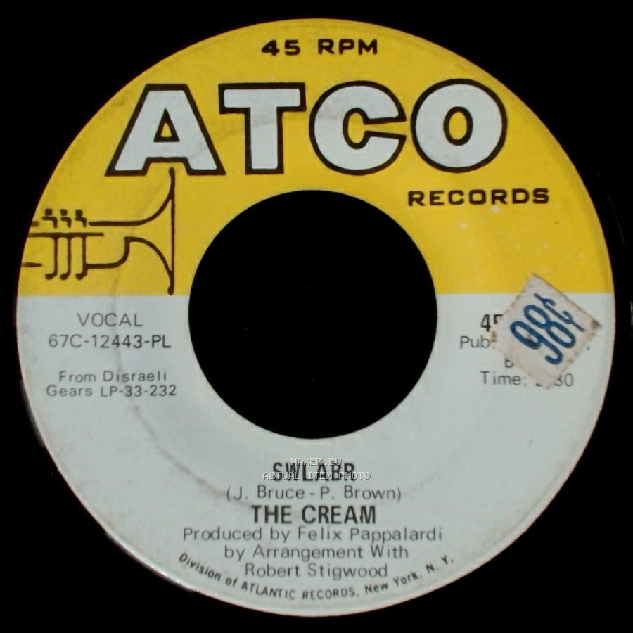 The Cream - Swlabr / Sunshine Of Your Love side A