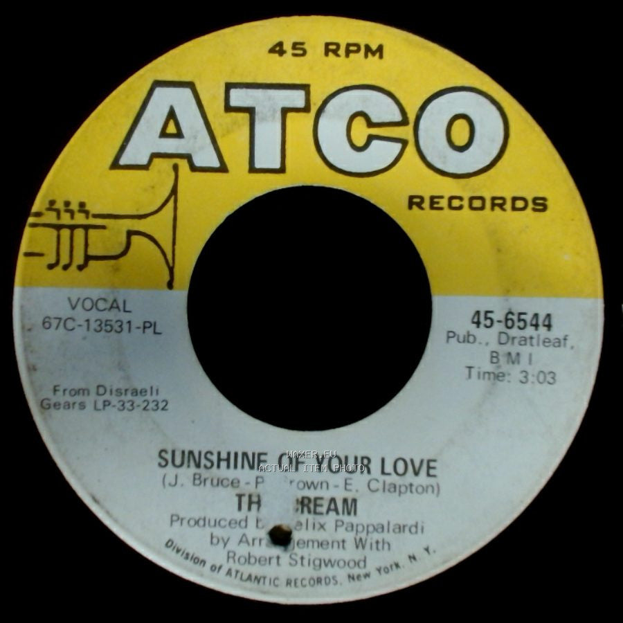 The Cream - Swlabr / Sunshine Of Your Love side B