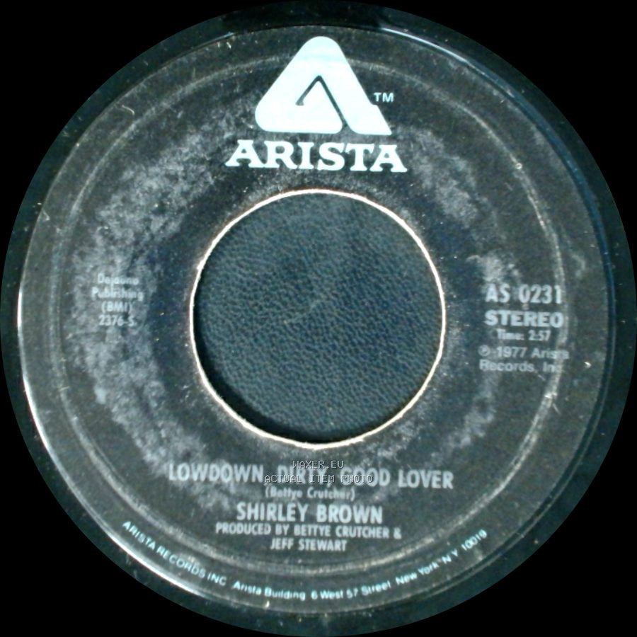 Shirley Brown - Blessed Is The Woman (With A Man Like Mine) / Lowdown, Dirty, Good Lover side B