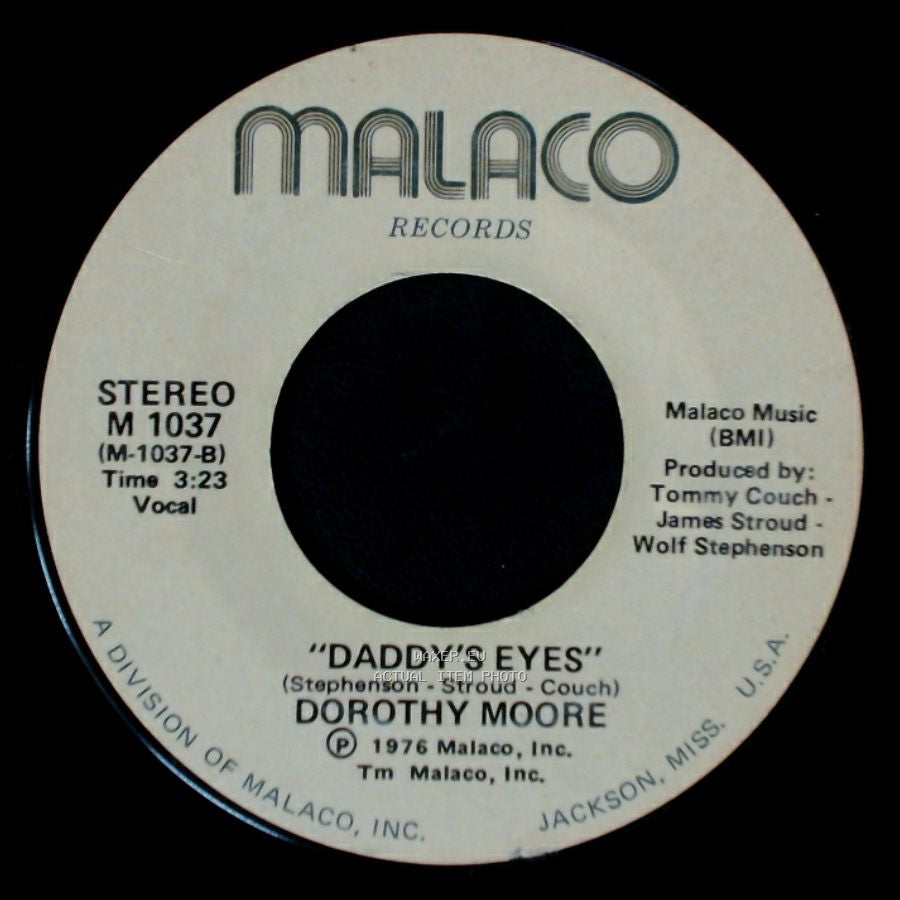 Dorothy Moore - For Old Time Sake / Daddy's Eyes side B