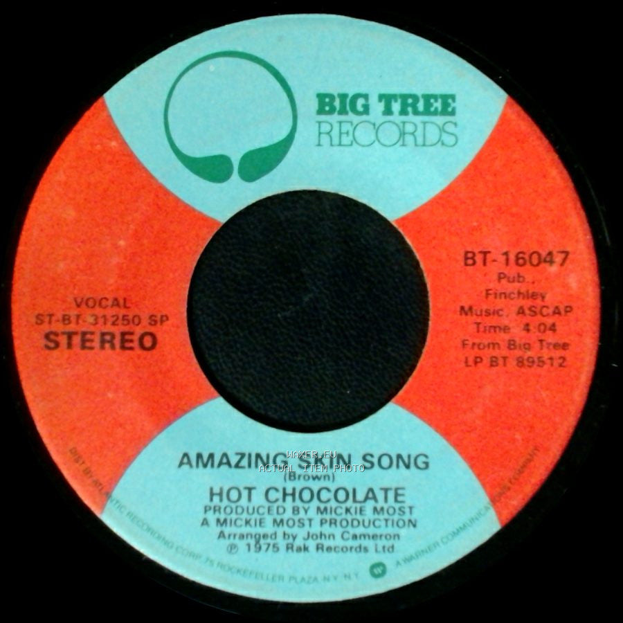 Hot Chocolate - Amazing Skin Song / You Sexy Thing side A
