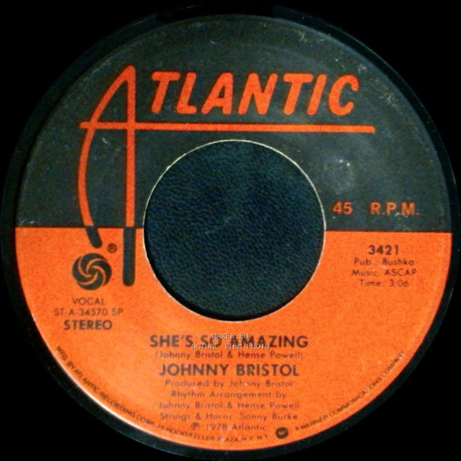 Johnny Bristol - She's So Amazing / Waiting On Love side A