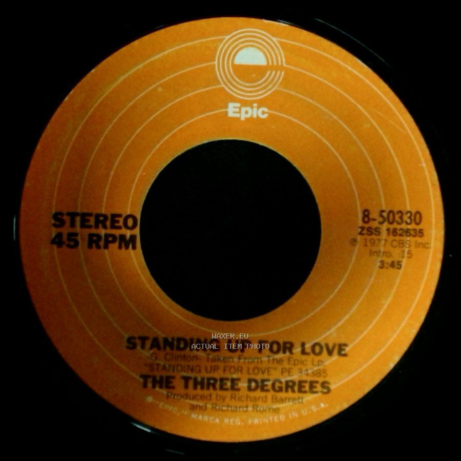 The Three Degrees - In Love We Grow / Standing Up For Love side B