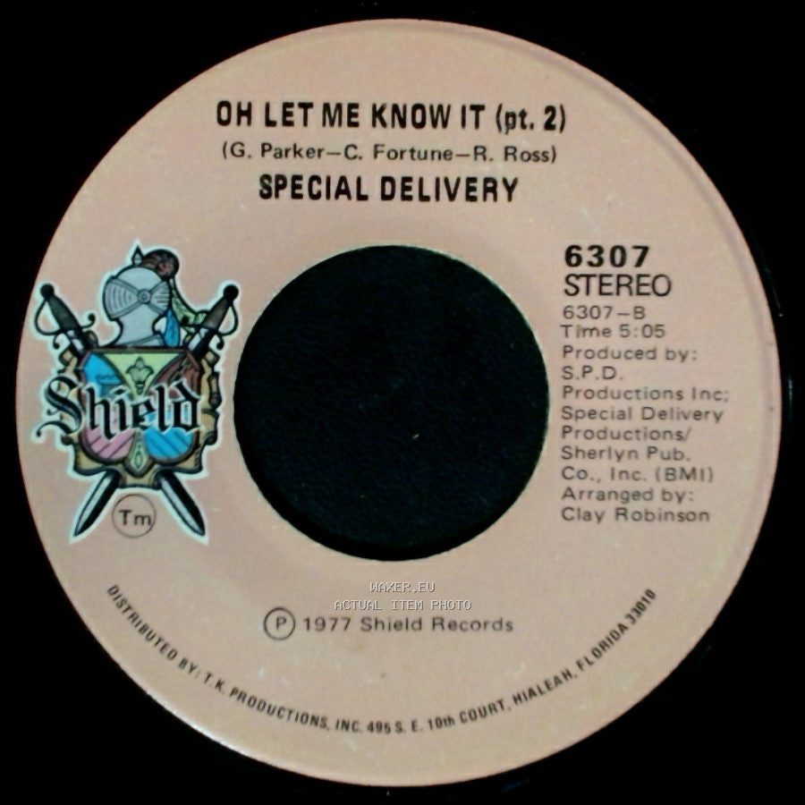 Special Delivery - Oh Let Me Know It (Pt. 2) / Oh Let Me Know It (Pt. 1) side A