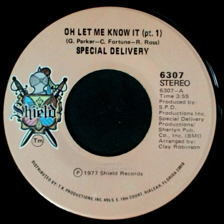 Special Delivery - Oh Let Me Know It (Pt. 2) / Oh Let Me Know It (Pt. 1) side B