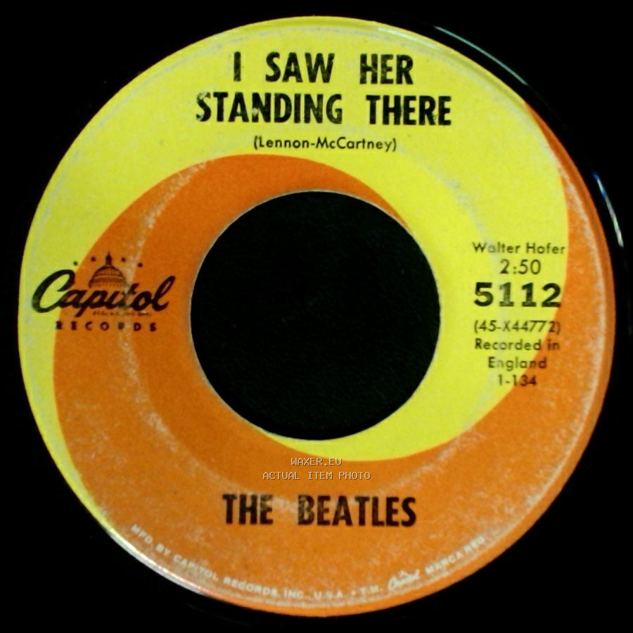 The Beatles - I Saw Her Standing There / I Want To Hold Your Hand side A