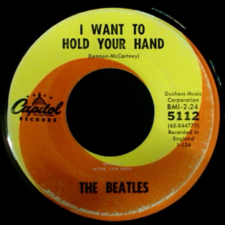The Beatles - I Saw Her Standing There / I Want To Hold Your Hand side B