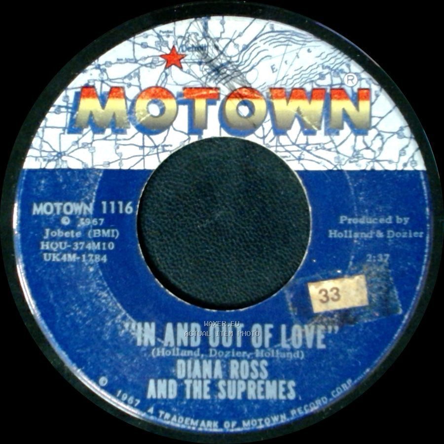 Diana Ross And The Supremes - In And Out Of Love / I Guess I'll Always Love You side A