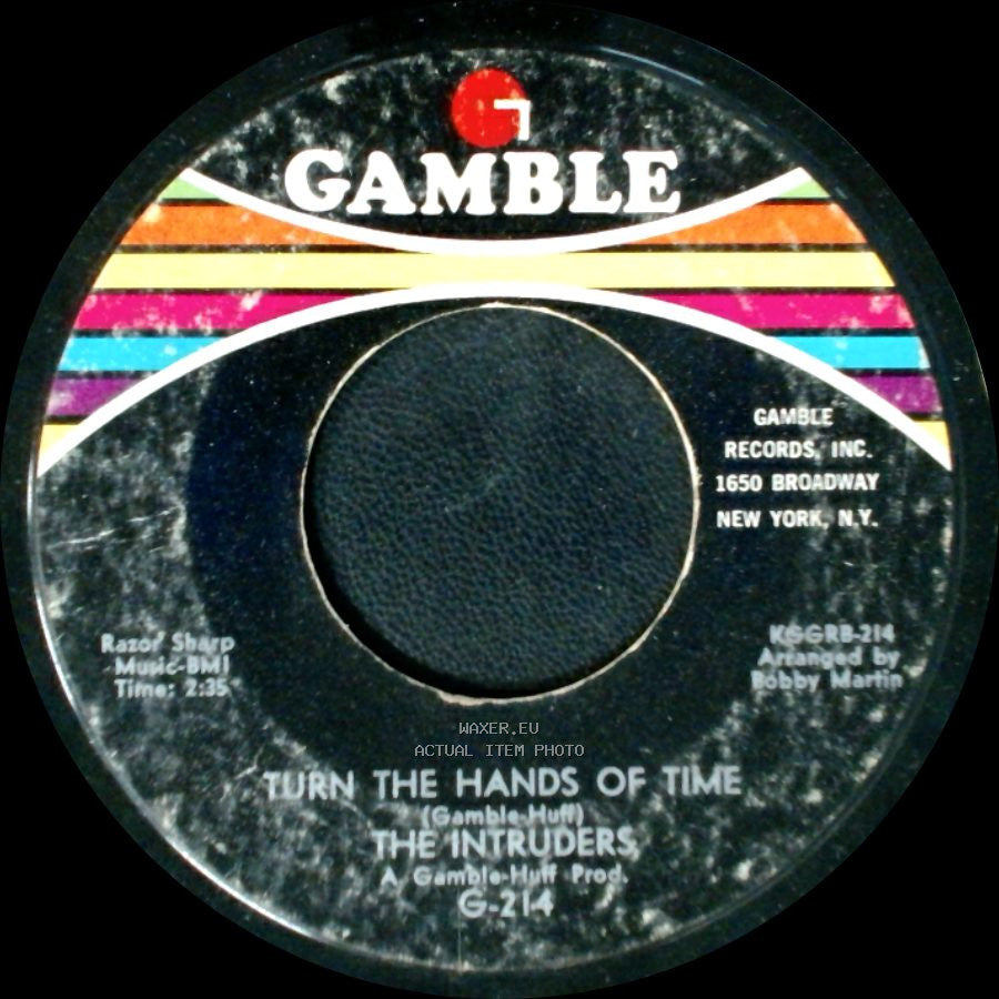 The Intruders - Cowboys To Girls / Turn The Hands Of Time side B