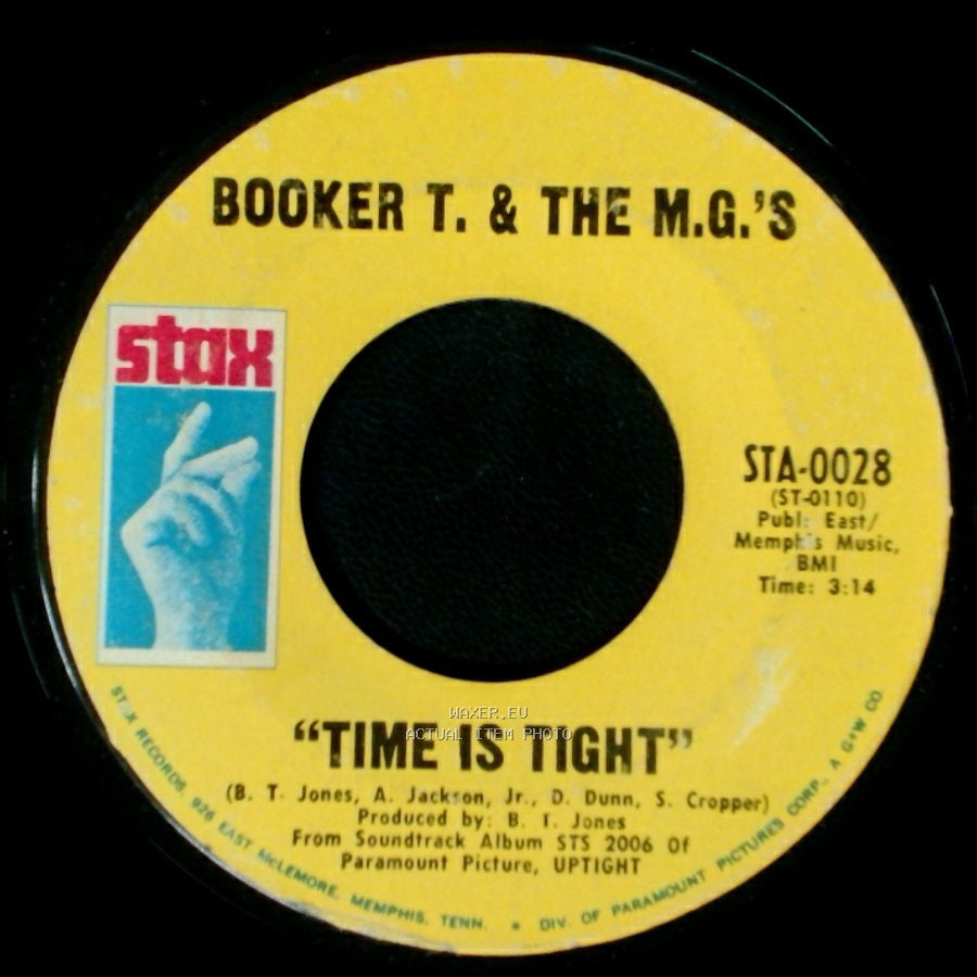 Booker T. & The M.G.'s / Booker T. & The M.G.'s, Featuring Vocal By Booker T. Jones - Time Is Tight / Johnny, I Love You side A