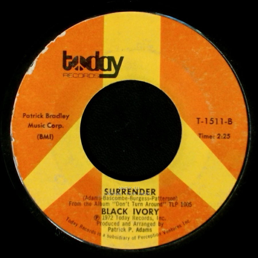 Black Ivory - I'll Find A Way (Loneliest Man In Town) / Surrender side B