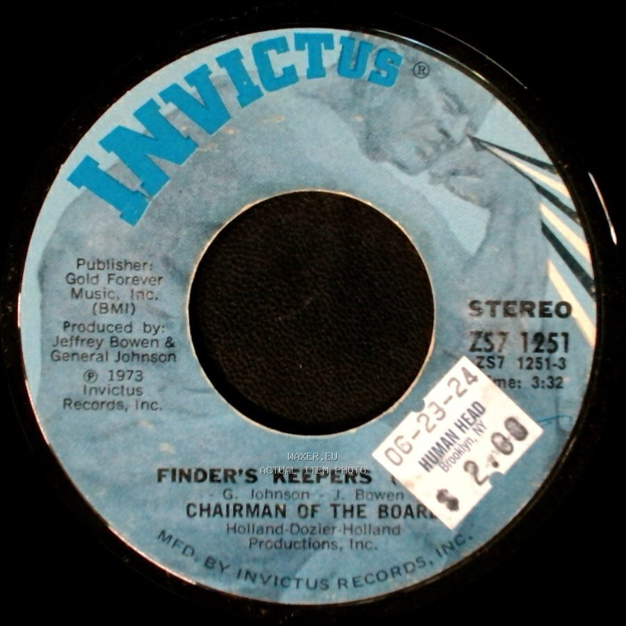 Chairman Of The Board - Finder's Keepers / Finder's Keepers (Instrumental) side A