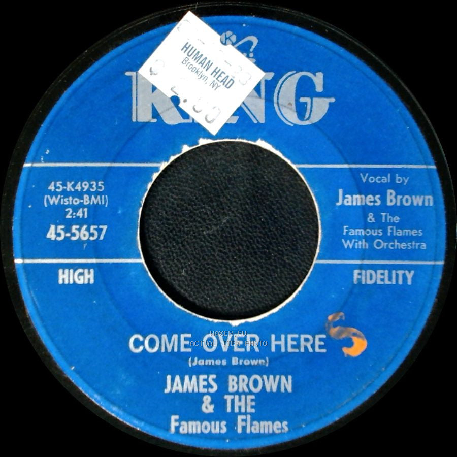 James Brown & The Famous Flames - Shout And Shimmy / Come Over Here side B
