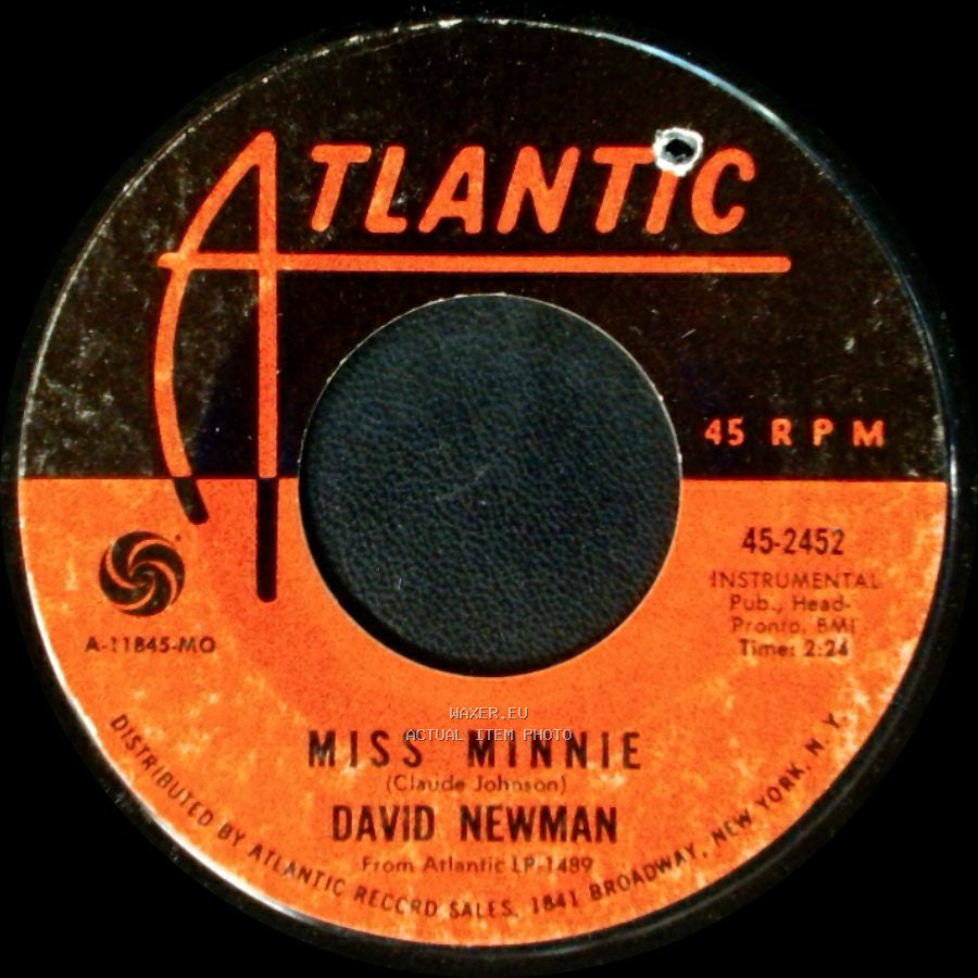David Newman - Miss Minnie / One Room Paradise side A