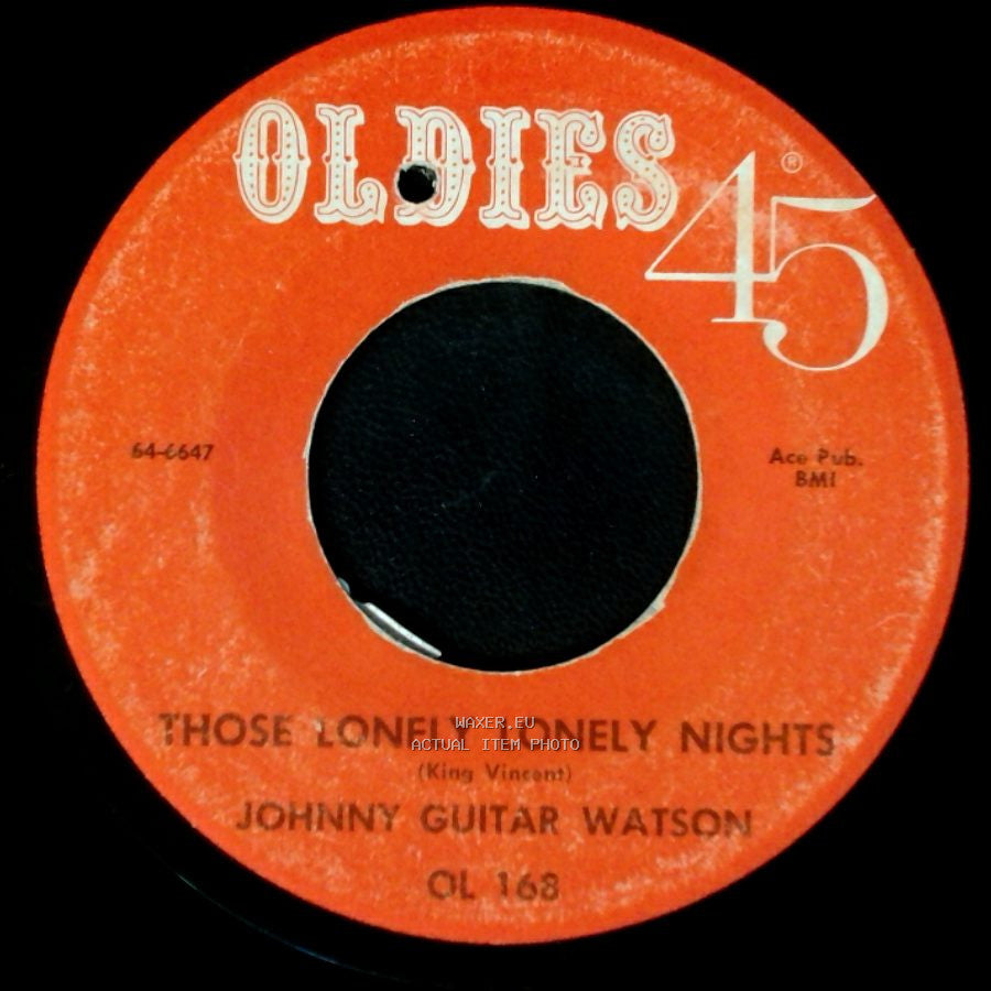Johnny Guitar Watson - Someone Cares For Me / Those Lonely Lonely Nights side B