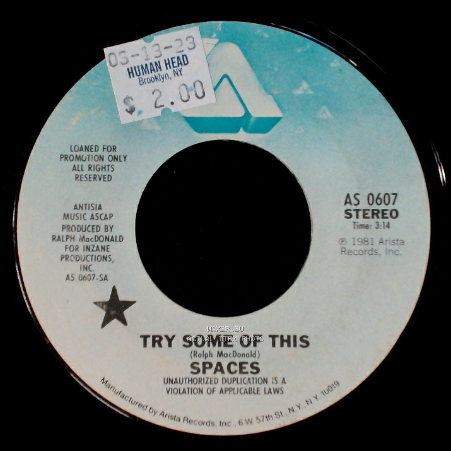 Spaces - Try Some Of This / Try Some Of This side A