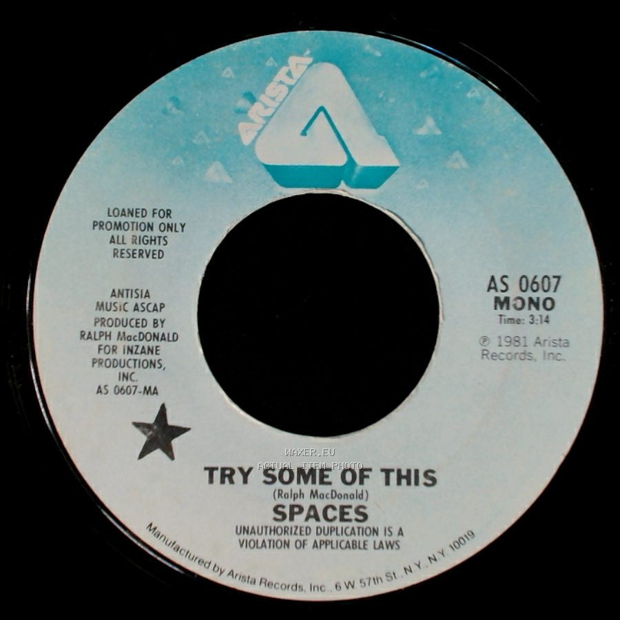 Spaces - Try Some Of This / Try Some Of This side B