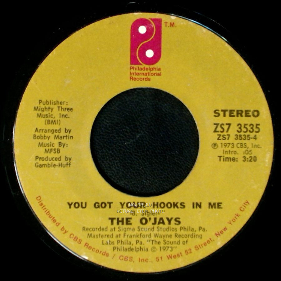 The O'jays - You Got Your Hooks In Me / Put Your Hands Together side A