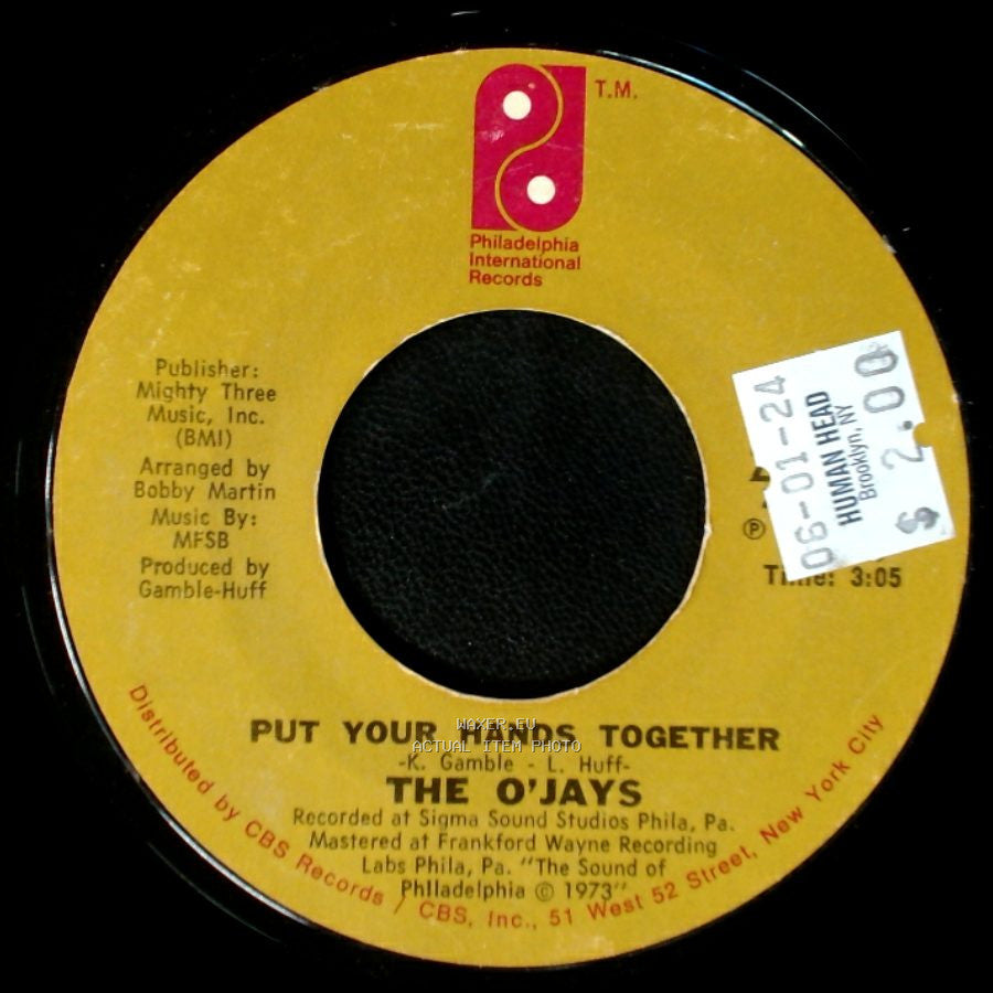 The O'jays - You Got Your Hooks In Me / Put Your Hands Together side B