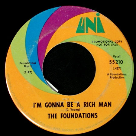 The Foundations - I'm Gonna Be A Rich Man / Take A Girl Like You side A