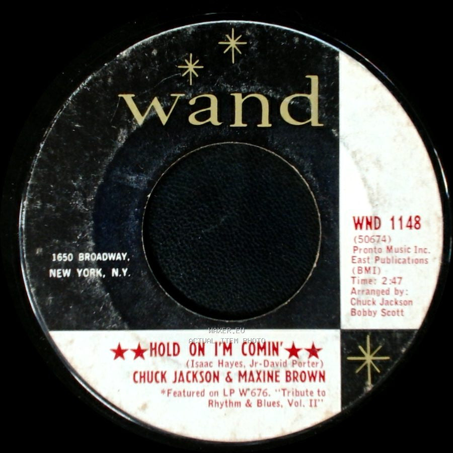 Chuck Jackson & Maxine Brown - Never Had It So Good / Hold On I'm Comin' side B