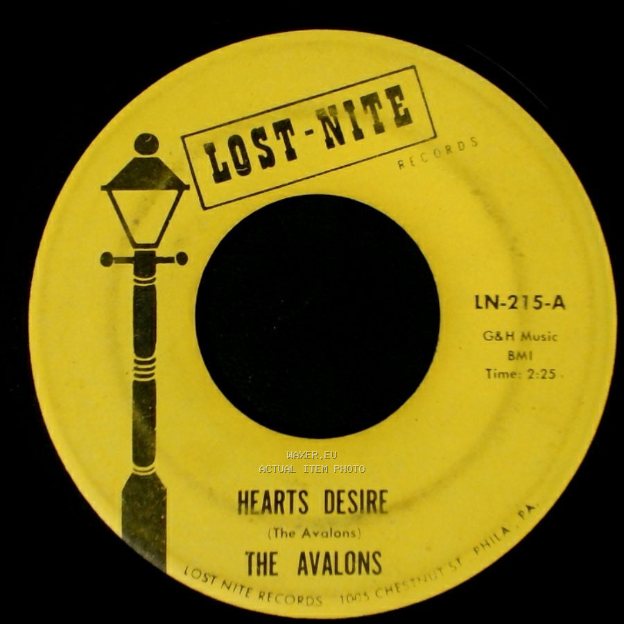 The Avalons - Hearts Desire / Ebb Tide side A