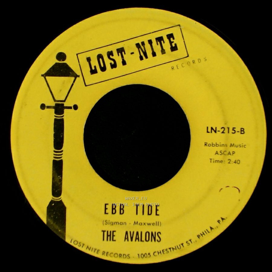 The Avalons - Hearts Desire / Ebb Tide side B