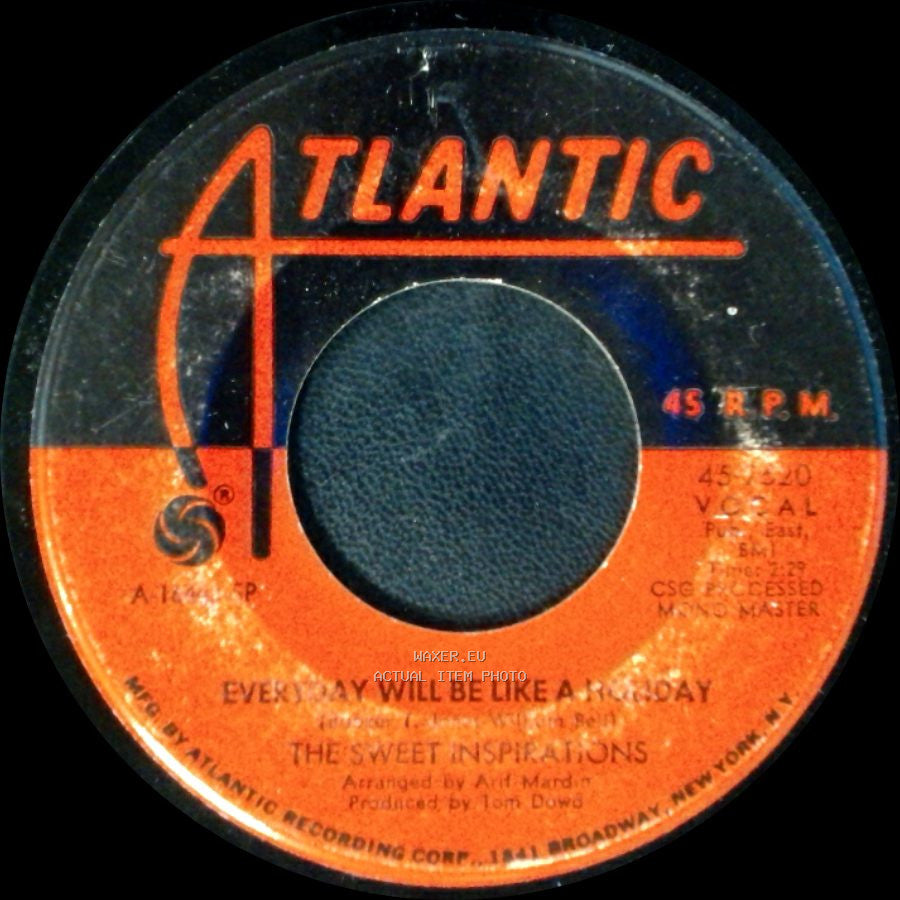The Sweet Inspirations - Crying In The Rain / Every Day Will Be Like A Holiday side B