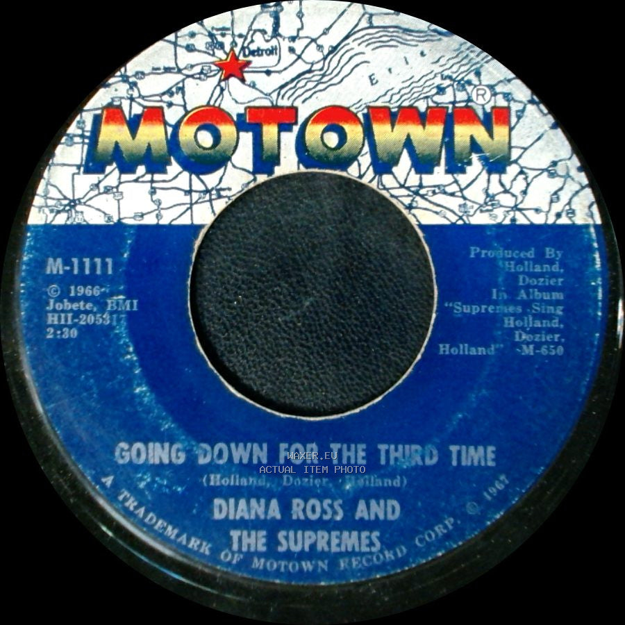 Diana Ross And The Supremes - Reflections / Going Down For The Third Time side B