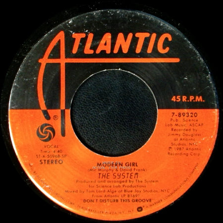 The System - Don't Disturb This Groove / Modern Girl side B