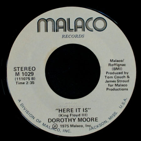 Dorothy Moore - Misty Blue / Here It Is side B