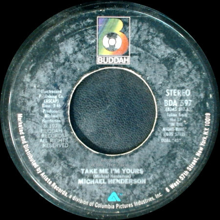 Michael Henderson - Let Me Love You / Take Me I'm Yours side B