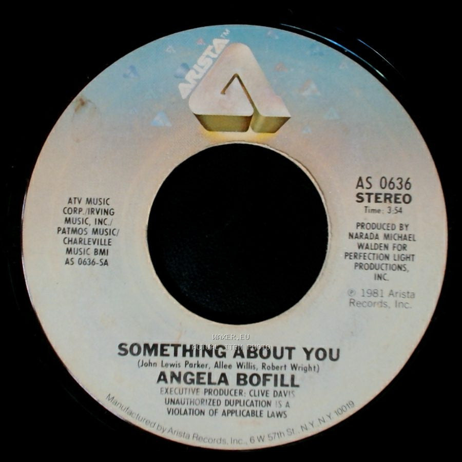 Angela Bofill - Time To Say Goodbye / Something About You side B