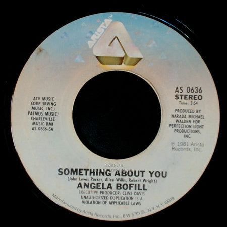 Angela Bofill - Time To Say Goodbye / Something About You side B
