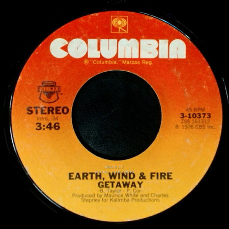 Earth, Wind & Fire - Getaway / Getaway (Instrumental) side A