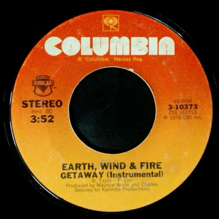 Earth, Wind & Fire - Getaway / Getaway (Instrumental) side B
