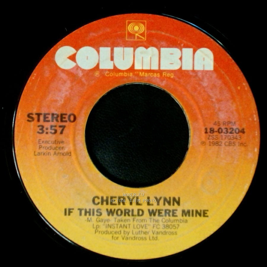Cheryl Lynn - If This World Were Mine / I Just Wanna Be Your Fantasy side A