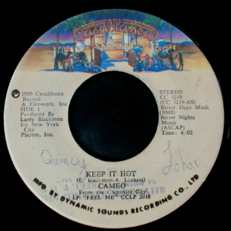 Cameo - Keep It Hot / I Care For You side A
