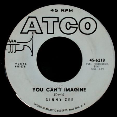 Ginny Zee - You Can't Imagine / Bobby Baby side A