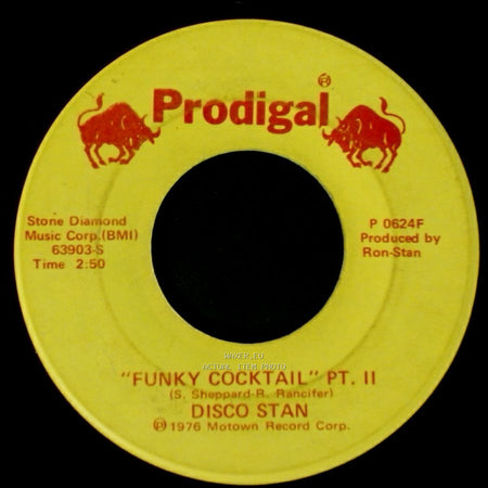 Disco Stan - "Funky Cocktail" Pt. Ii / Funky Cocktail Pt. I side A