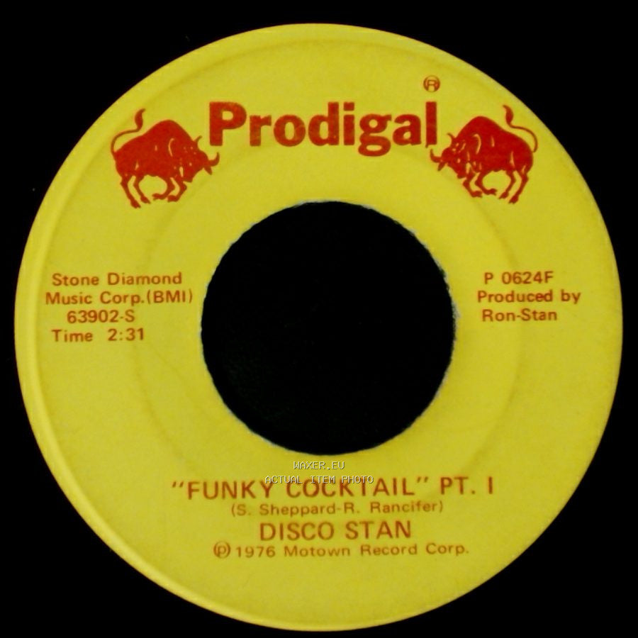 Disco Stan - "Funky Cocktail" Pt. Ii / Funky Cocktail Pt. I side B