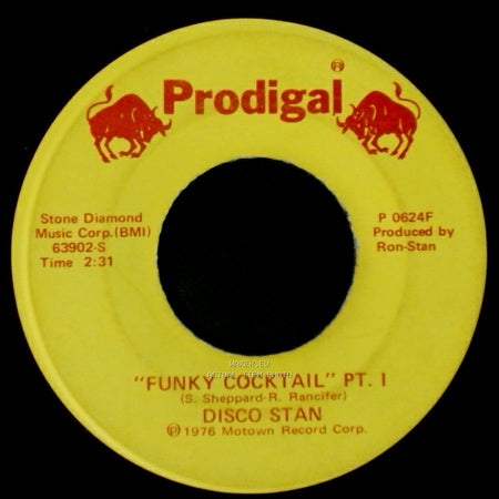 Disco Stan - "Funky Cocktail" Pt. Ii / Funky Cocktail Pt. I side B