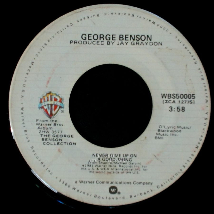 George Benson - Livin' Inside Your Love / Never Give Up On A Good Thing side B