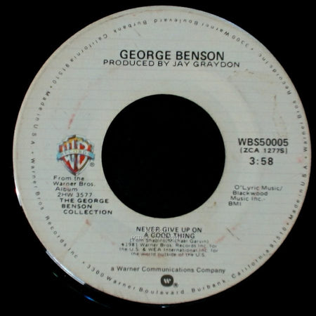 George Benson - Livin' Inside Your Love / Never Give Up On A Good Thing side B