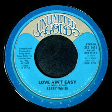 Barry White - I Found Love / Love Ain't Easy side B