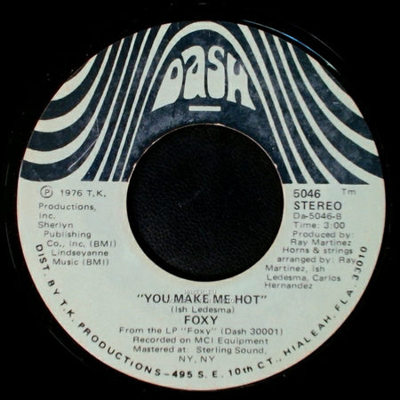 Foxy - Get Off / You Make Me Hot side B