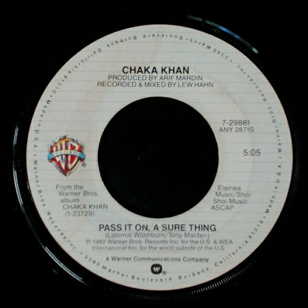 Chaka Khan - Pass It On, A Sure Thing / Got To Be There side A