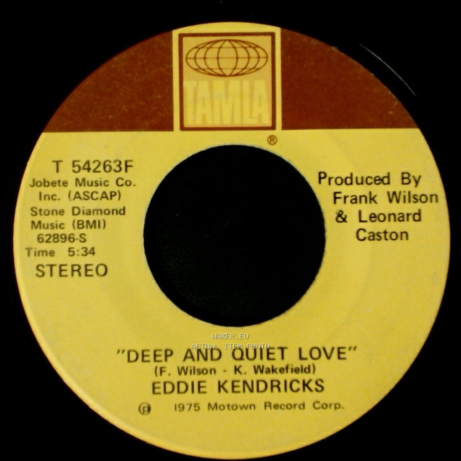 Eddie Kendricks - Deep And Quiet Love / Happy side A