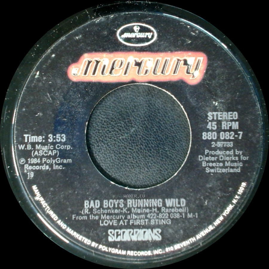 Scorpions - Bad Boys Running Wild / Still Loving You side A